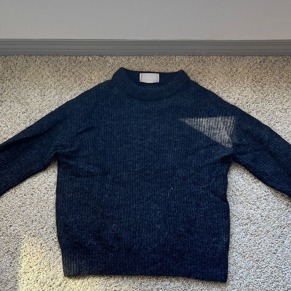 Classic black wool sweater